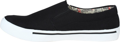 Zyner Canvas Shoes For Men(Black