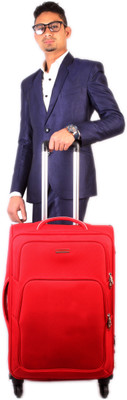 Vision four wheel trolley Expandable Check-in Luggage - inch(Red