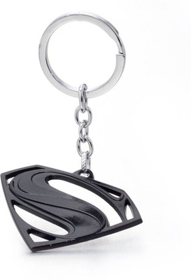 MGP Fashion silver superman logo Key Chain(Silver)