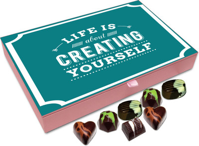 Chocholik Gift Box - Life Is About Creating Yourself Chocolate Box - 12pc Truffles(144 g)
Chocholik Gift Box - Life Is About Creating Yourself Chocolate Box - 12pc Truffles(144 g)