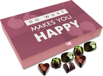 Chocholik Gift Box - Do What Makes You Happy Chocolate Box - 12pc Truffles(144 g)
Chocholik Gift Box - Do What Makes You Happy Chocolate Box - 12pc Truffles(144 g)