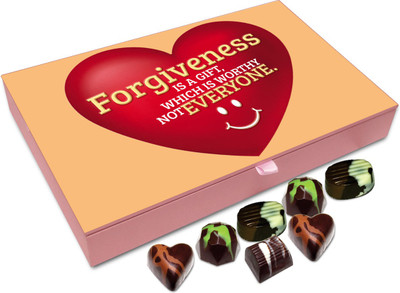 Chocholik Gift Box - Forgiveness Is A Gift Which A Worthy Not Everyone Chocolate Box - 12pc Truffles(144 g)
Chocholik Gift Box - Forgiveness Is A Gift Which A Worthy Not Everyone Chocolate Box - 12pc Truffles(144 g)