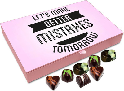 Chocholik Gift Box - Let's Make Better Mistakes Tomorrow Chocolate Box - 12pc Truffles(144 g)
Chocholik Gift Box - Let's Make Better Mistakes Tomorrow Chocolate Box - 12pc Truffles(144 g)