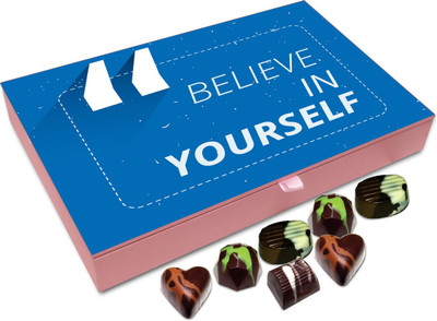 Chocholik Gift Box - Believe in Yourself Chocolate Box - 12pc Truffles(144 g)
Chocholik Gift Box - Believe in Yourself Chocolate Box - 12pc Truffles(144 g)