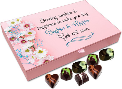 Chocholik Gift Box - Sending Sunshine And Happiness To Make Your Day Brighter And Happier Chocolate Box - 12pc Truffles(144 g)
Chocholik Gift Box - Sending Sunshine And Happiness To Make Your Day Brighter And Happier Chocolate Box - 12pc Truffles(144 g)