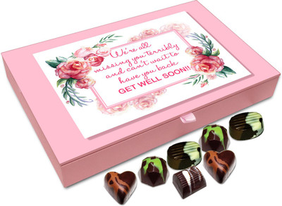 Chocholik Gift Box - We Are All Missing You Terribly And Can't Wait To Have You Back Chocolate Box - 12pc Truffles(144 g)
Chocholik Gift Box - We Are All Missing You Terribly And Can't Wait To Have You Back Chocolate Box - 12pc Truffles(144 g)