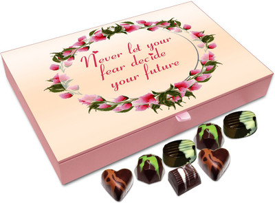 Chocholik Gift Box - Never Let Your Fears Decide Your Future Chocolate Box - 12pc Truffles(144 g)
Chocholik Gift Box - Never Let Your Fears Decide Your Future Chocolate Box - 12pc Truffles(144 g)