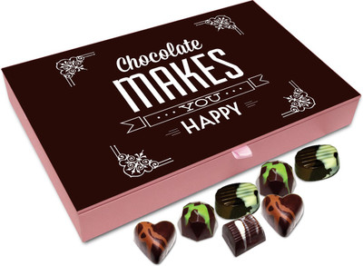 Chocholik Gift Box - Chocolate Makes You Happy Chocolate Box - 12pc Truffles(144 g)
Chocholik Gift Box - Chocolate Makes You Happy Chocolate Box - 12pc Truffles(144 g)