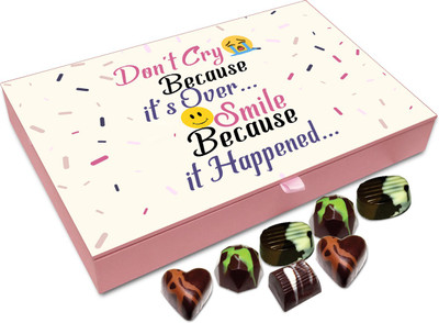 Chocholik Gift Box - Always Smile Because It Happened Chocolate Box - 12pc Truffles(144 g)
Chocholik Gift Box - Always Smile Because It Happened Chocolate Box - 12pc Truffles(144 g)
