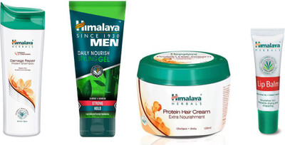 Himalaya Damage Repair Protein Conditioner, Protein Hair Cream, Men Daily Nourish Styling Gel, Lip Balm(Set of 4)
Himalaya Damage Repair Protein Conditioner, Protein Hair Cream, Men Daily Nourish Styling Gel, Lip Balm(Set of 4)