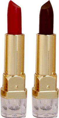 Personi Waterproof Premium lipstick set of 2 ( Dark Red and Dark chocolate color/ shades -B)(Multicolor, 3.5 ml)
Personi Waterproof Premium lipstick set of 2 ( Dark Red and Dark chocolate color/ shades -B)(Multicolor, 3.5 ml)