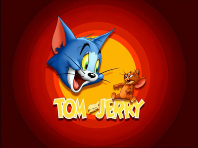 Tom and Jerry Logo Poster Paper Print(12 inch X 18 inch, Rolled)