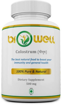 BIOWELL Colostrum- 500mg Casein Protein(50 g, Natural)