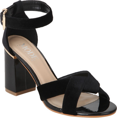 Mode By Red Tape Women Black Heels