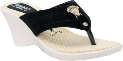 Dolphin Miles Women Black Wedges