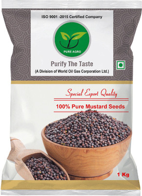 Pure Agro Black Mustard Seeds- Rai(1 kg)