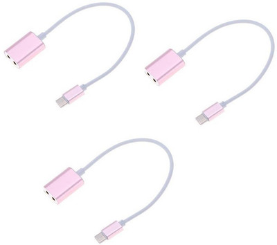 Freya PACK OF 3 Type-C Male to 3.5mm Female Jack Headphone CONVERTER CABLE Splitter USB Adapter(Multicolor)
Freya PACK OF 3 Type-C Male to 3.5mm Female Jack Headphone CONVERTER CABLE Splitter USB Adapter(Multicolor)