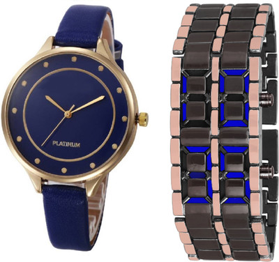 DECLASSE ROSE GOLD AND BLACK TWO TONE CHAIN BLUE LED boys BRACELET with GENVAPLATINUM DARK BLUE ROYAL CLASSIC BIG SIZE Dial and slim strap for beautiful Girls & ladies Watch - For Men & Women
DECLASSE ROSE GOLD AND BLACK TWO TONE CHAIN BLUE LED boys BRACELET with GENVAPLATINUM DARK BLUE ROYAL CLASSIC BIG SIZE Dial and slim strap for beautiful Girls & ladies Watch - For Men & Women