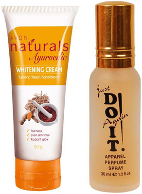 Avon Anew Naturals Ayurvedic Whitening Cream (50 g) with one do it perfume 30 ml(Set of 2)
Avon Anew Naturals Ayurvedic Whitening Cream (50 g) with one do it perfume 30 ml(Set of 2)