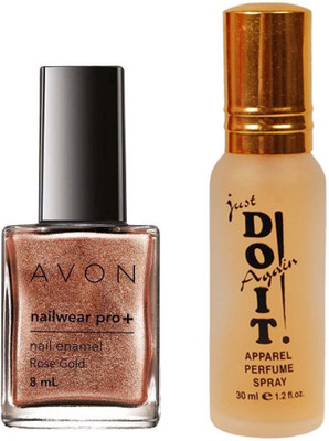 Avon Anew Nailwear Pro+ ROSE GOLD (8 ml) with one do it perfume 30 ml(Set of 2)
Avon Anew Nailwear Pro+ ROSE GOLD (8 ml) with one do it perfume 30 ml(Set of 2)