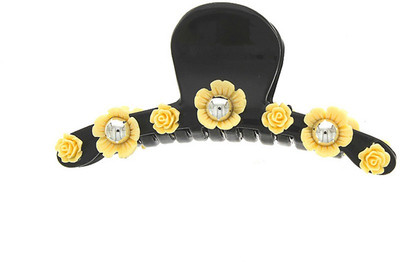 Anuradha Art Jewellery Clutcher Hair Claw(Yellow)