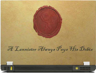 SkinShack New 3D Game of Thrones GOT "A Lannister Always Pays His Debts" (15.6 inch) Vinyl Laptop Decal 15.6
SkinShack New 3D Game of Thrones GOT "A Lannister Always Pays His Debts" (15.6 inch) Vinyl Laptop Decal 15.6