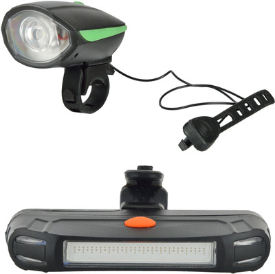 Dark Horse Bicycle 3 Mode LED Front Light & Horn and 3 Mode LED Red & Blue Tail Light Battery Combo LED Front Rear Light Combo(Green)
Dark Horse Bicycle 3 Mode LED Front Light & Horn and 3 Mode LED Red & Blue Tail Light Battery Combo LED Front Rear Light Combo(Green)