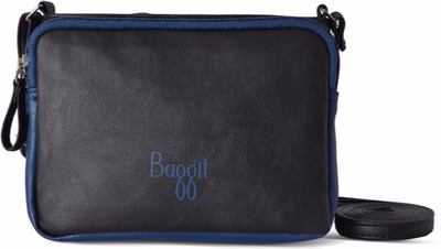 Baggit Women Casual Black PU Sling Bag