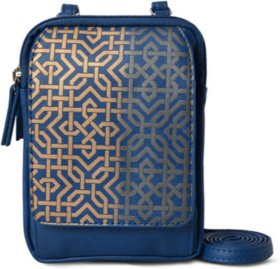 Baggit Women Casual Blue PU Sling Bag