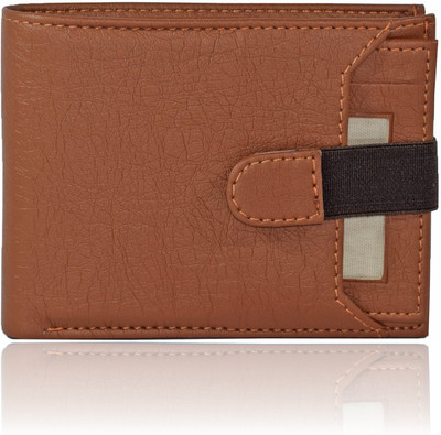 Adam Zac Men Tan Artificial Leather Wallet(7 Card Slots)