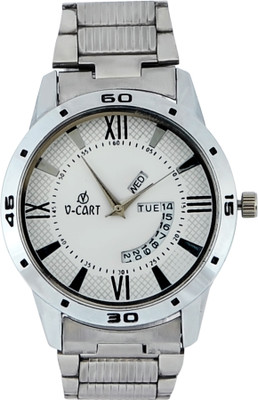 Vcart Exclusive Day & Date Display Analog White Dial Stainless Steel Men's Watch NA Watch - For Men
Vcart Exclusive Day & Date Display Analog White Dial Stainless Steel Men's Watch NA Watch - For Men