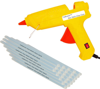 Upkaran Hot Melt Glue Gun kit 60 Watt With 25 Glue Sticks For Paper & Cloth and Quick Repairs High-Tech Professional Electronic Standard Temperature Corded Glue Gun(11 mm)
Upkaran Hot Melt Glue Gun kit 60 Watt With 25 Glue Sticks For Paper & Cloth and Quick Repairs High-Tech Professional Electronic Standard Temperature Corded Glue Gun(11 mm)