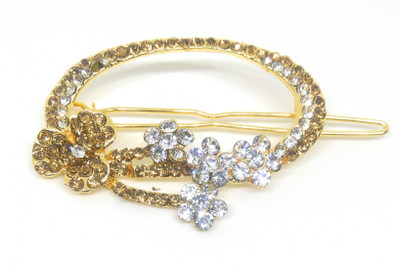 Khubsurat Hair Side Clips/Side Pins for Women & Girls, Gold Tone, 1 Piece, Brown-White Color Stone Stud Hair Clip(Brown)
Khubsurat Hair Side Clips/Side Pins for Women & Girls, Gold Tone, 1 Piece, Brown-White Color Stone Stud Hair Clip(Brown)
