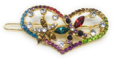 Khubsurat Hair Side Clips/Side Pins for Women & Girls, Gold Tone, 1 Piece, Multi Color Stone Stud Hair Clip(Multicolor)
Khubsurat Hair Side Clips/Side Pins for Women & Girls, Gold Tone, 1 Piece, Multi Color Stone Stud Hair Clip(Multicolor)