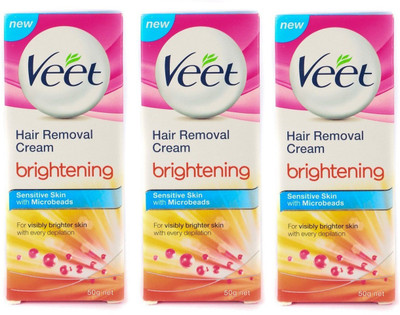 Veet Silk And Fresh Brightening Hair Removal Cream For Normal Skin Cream(50 g, Set of 3)
Veet Silk And Fresh Brightening Hair Removal Cream For Normal Skin Cream(50 g, Set of 3)
