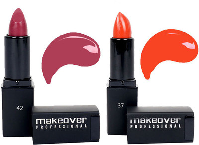 Makeover Professional Lipstick ( Devtion 42 , Coral 37 )(Devtion, Coral)