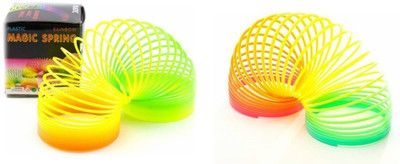 Humaira Rainbow Magic Spring Bouncy Stretchy Slinkey Toy (Set of 2) Toy Magic Spring(Multi Color)
Humaira Rainbow Magic Spring Bouncy Stretchy Slinkey Toy (Set of 2) Toy Magic Spring(Multi Color)