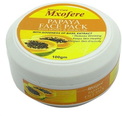 Mxofere Herbals (Pack of -5) Papaya Face Pack,100g(250 g)