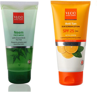 VLCC Original Neem Chamomile & Tea Tree and Anti-Tan Sun Screen Lotion SPF25 Face Wash(300 ml)
VLCC Original Neem Chamomile & Tea Tree and Anti-Tan Sun Screen Lotion SPF25 Face Wash(300 ml)