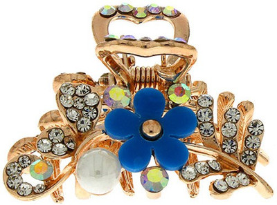 Anuradha Art Jewellery Clutcher Hair Claw(Blue)