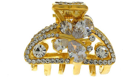 Anuradha Art Jewellery Clutcher Hair Claw(Gold)