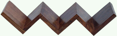 MartCrown Zig Zag Wooden Wall Shelf(Number of Shelves - 1)