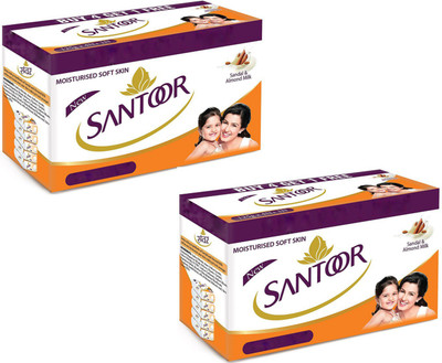Santoor Sandal and Almond Milk Soap 125g, Buy 4 Get 1 Free Each (Pack of 2)(125 g, Pack of 2)
Santoor Sandal and Almond Milk Soap 125g, Buy 4 Get 1 Free Each (Pack of 2)(125 g, Pack of 2)