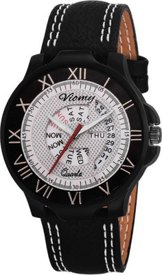 VIOMY DDS10003- Stylish and royal day and date series & Black Strap with two white border lines for any special occasion Watch Watch - For Men
VIOMY DDS10003- Stylish and royal day and date series & Black Strap with two white border lines for any special occasion Watch Watch - For Men
