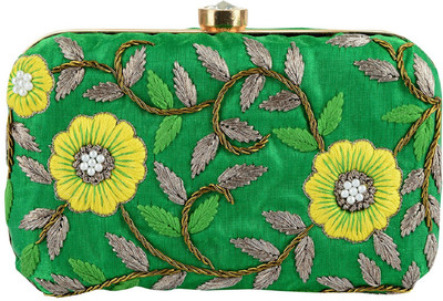 Tooba Handicraft Party Pink Clutch