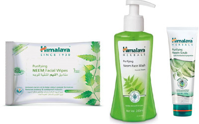 Himalaya Purifying Neem Facial Wipes, Purifying Neem Face Wash, Purifying Neem Scrub(Set of 3)
Himalaya Purifying Neem Facial Wipes, Purifying Neem Face Wash, Purifying Neem Scrub(Set of 3)