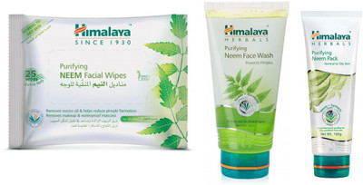 Himalaya Purifying Neem Facial Wipes, Purifying Neem Face Wash, Purifying Neem Pack(Set of 3)
Himalaya Purifying Neem Facial Wipes, Purifying Neem Face Wash, Purifying Neem Pack(Set of 3)