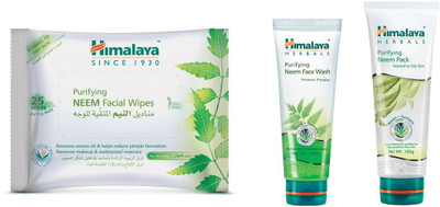 Himalaya Purifying Neem Facial Wipes, Purifying Neem Face Wash, Purifying Neem Pack(Set of 3)
Himalaya Purifying Neem Facial Wipes, Purifying Neem Face Wash, Purifying Neem Pack(Set of 3)