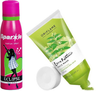 Oriflame Sweden Love Nature Face Wash Neem 50ml (32041) With one sparkle perfume spray 150 ml(Set of 2)
Oriflame Sweden Love Nature Face Wash Neem 50ml (32041) With one sparkle perfume spray 150 ml(Set of 2)