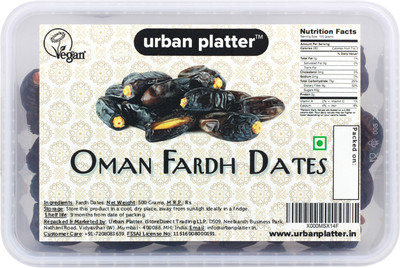 Urban Platter Fardh (Oman) Dates(500 g, Box)